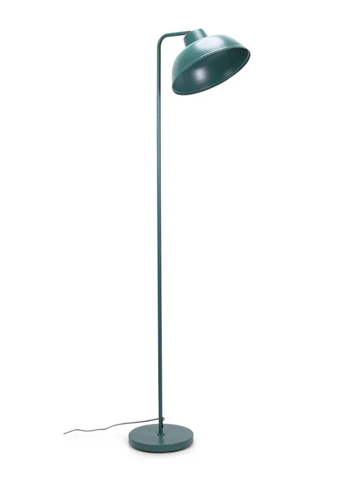 ValueLights Morris Matte Teal Floor Lamp with Teal Dome Shade - One Size Image 4