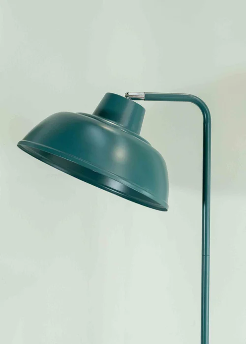 ValueLights Morris Matte Teal Floor Lamp with Teal Dome Shade - One Size Image 5