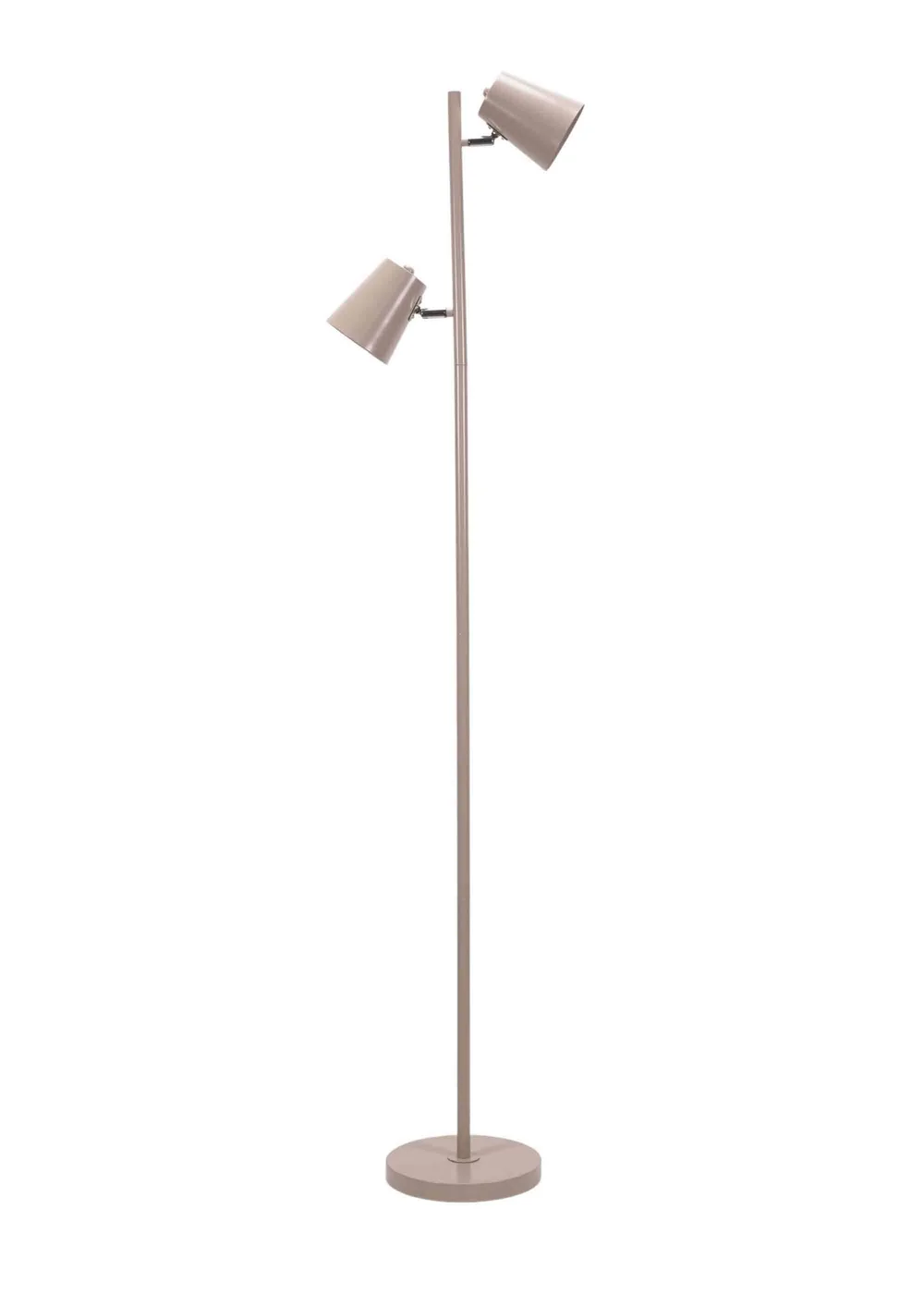 ValueLights Bibi Gloss Natural Floor Lamp with Natural Tapered Shade - One Size Image 5