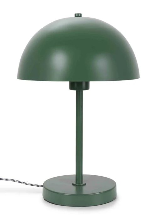 ValueLights Stassi Matte Green Table Lamp with Green Dome Shade - One Size Image 3