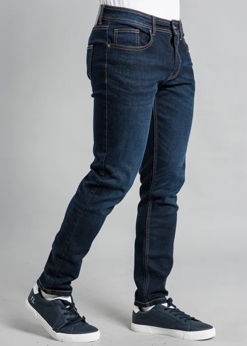 Tokyo Laundry Dark Blue Classic Slim Fit Denim Jeans - 30/L34 Image 4
