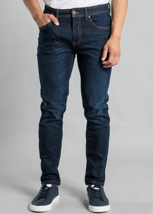 Tokyo Laundry Dark Blue Classic Slim Fit Denim Jeans - 30/L34 Image 1