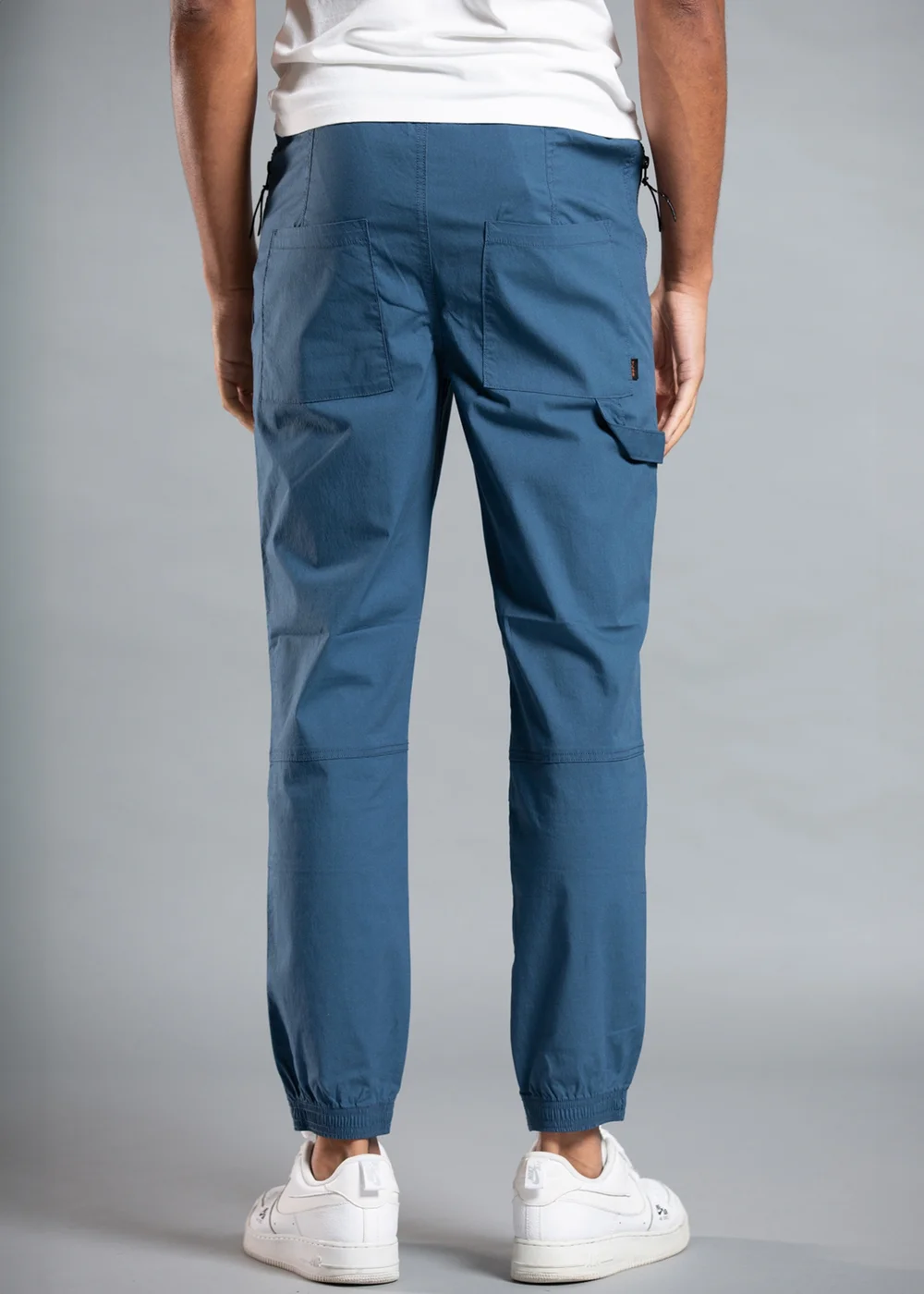 Tokyo Laundry Blue Cotton Cargo Trousers - S Image 2