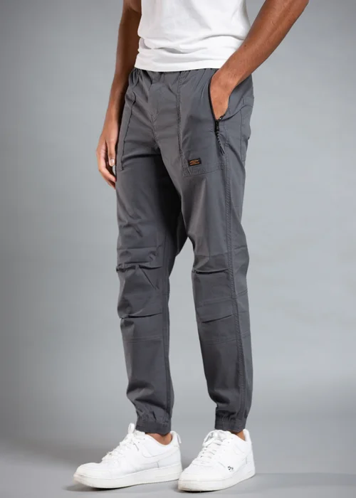 Tokyo Laundry Grey Cotton Cargo Trousers - S Image 1