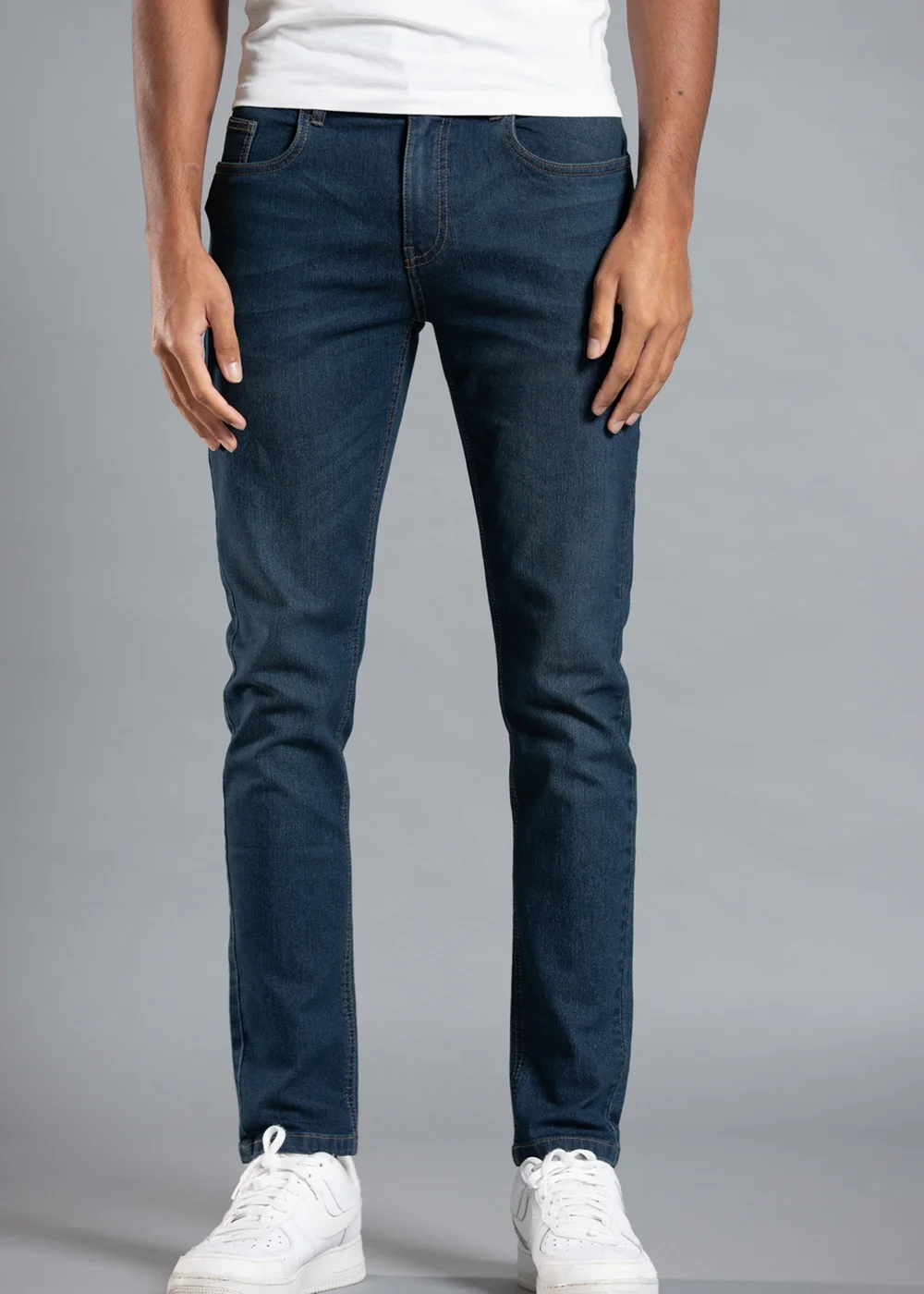 Tokyo Laundry Dark Blue Cotton Straight Leg Denim Jeans - 38/L30 Image 1