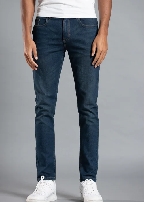 Tokyo Laundry Dark Blue Cotton Straight Leg Denim Jeans - 38/L30 Image 1