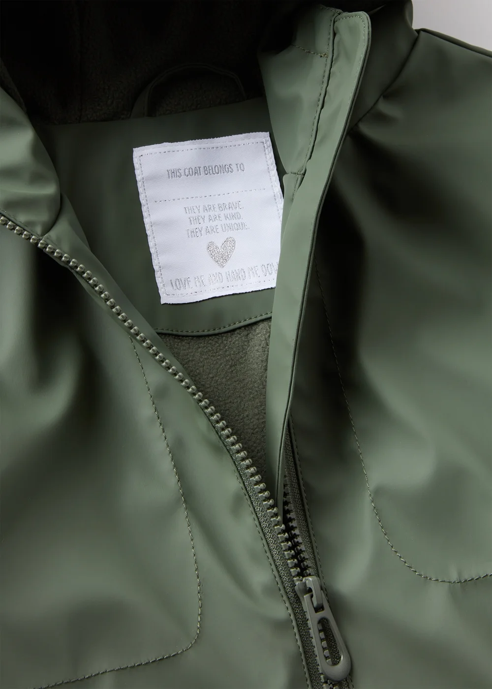 Girls Khaki Elasticated Mac Jacket (7-15yrs) - 7 Yrs Image 2