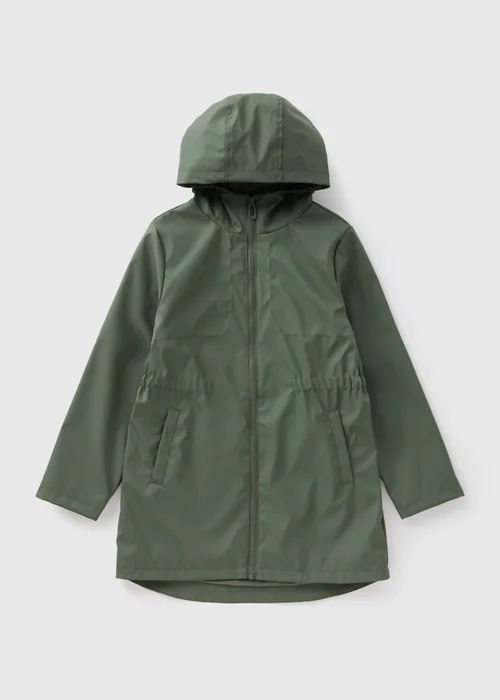 Girls Khaki Elasticated Mac Jacket (7-15yrs) - 7 Yrs Image 1