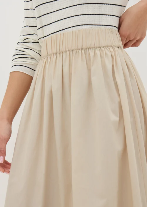 Stone Cotton Midi Skirt - 8 Image 3