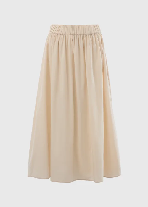 Stone Cotton Midi Skirt - 8 Image 4