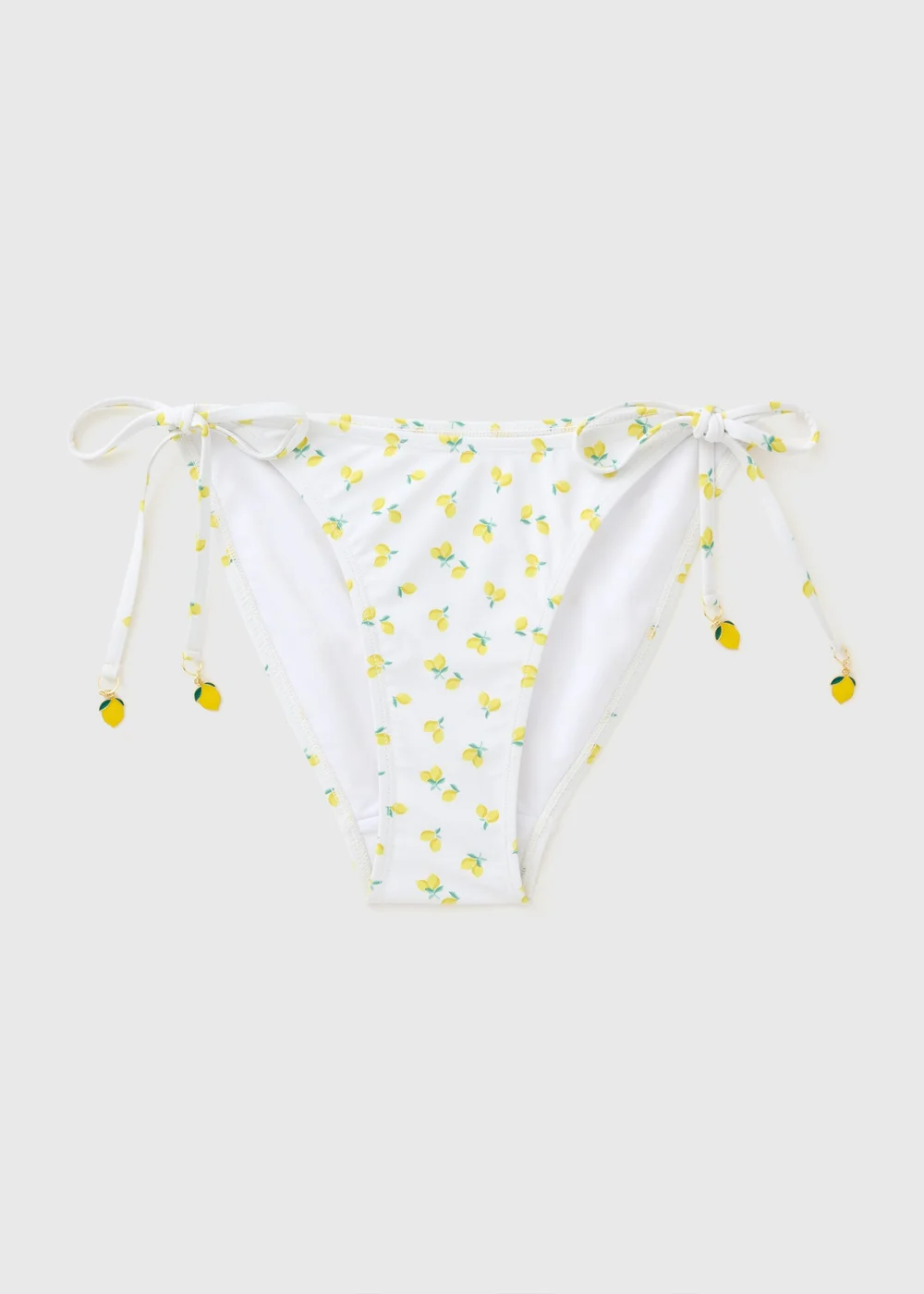 White Lemon Triangle Bikini Bottoms - 6 Image 3