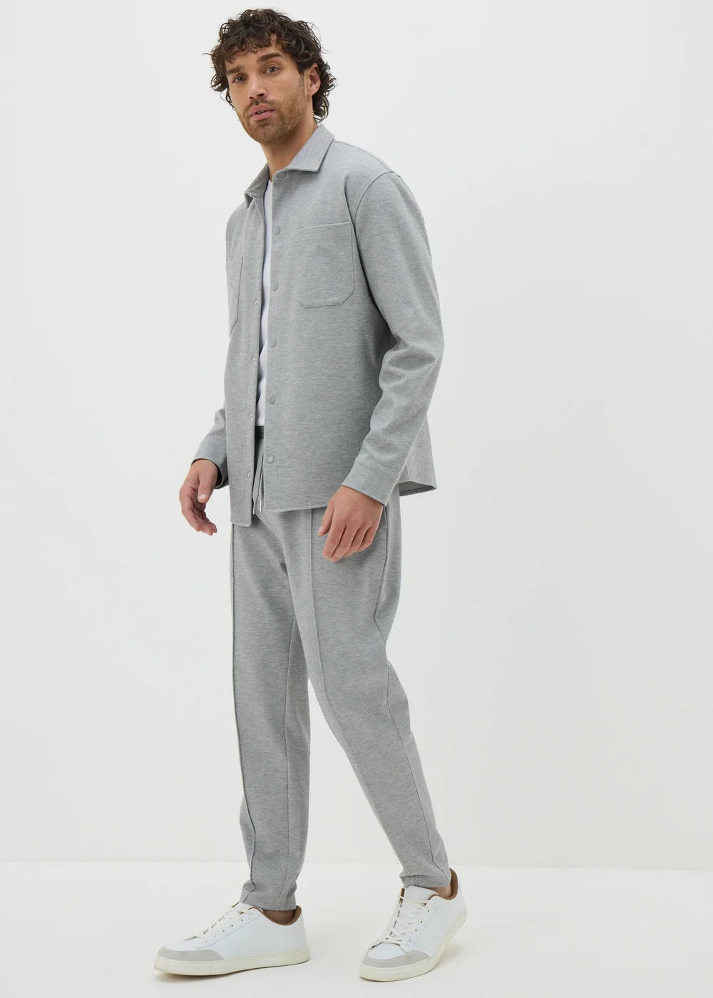 Grey Smart Co Ord Shacket - S Image 2