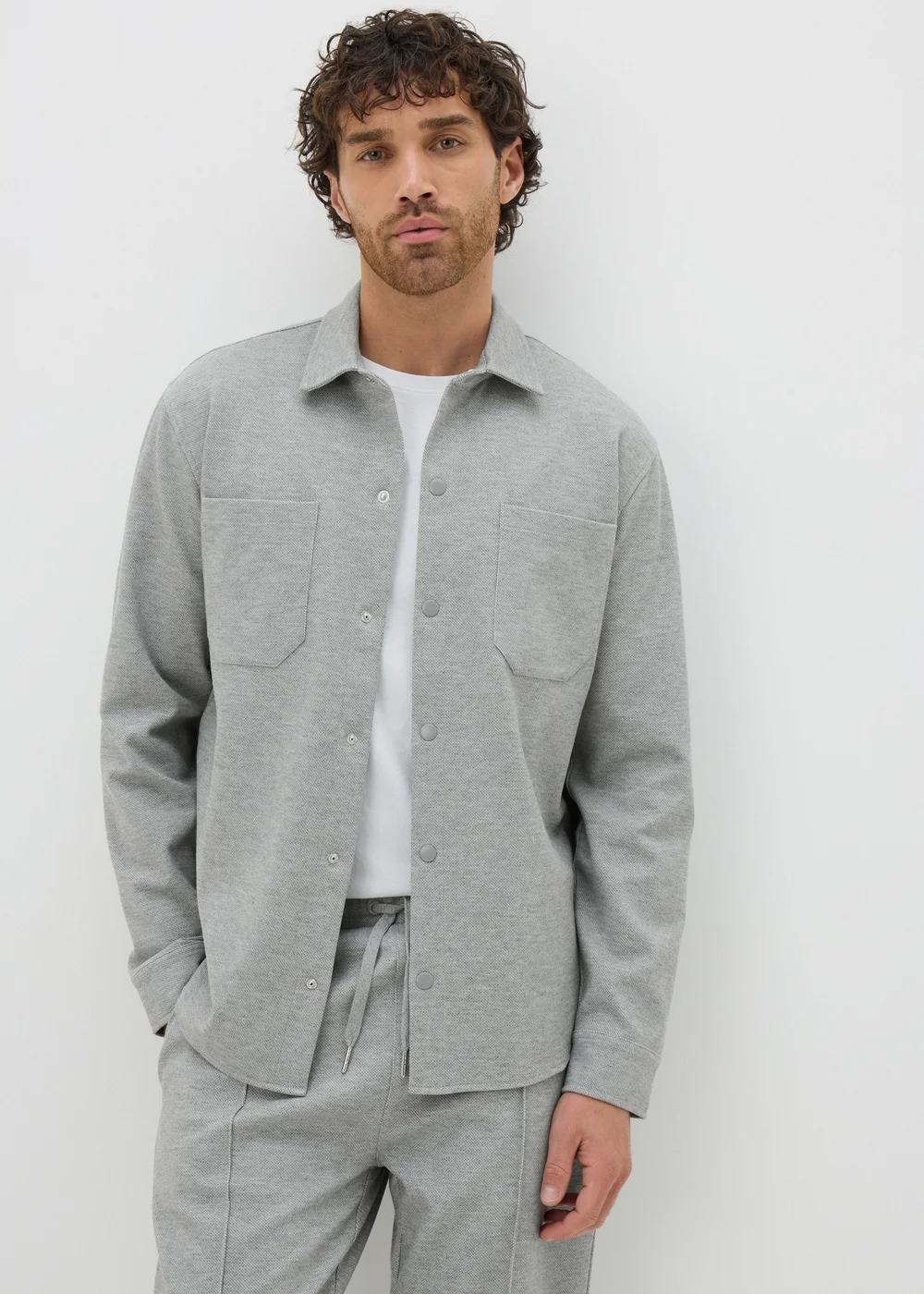 Grey Smart Co Ord Shacket - S Image 1