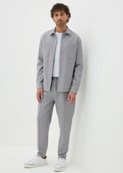 Grey Tapered Co Ord Jogging Bottoms - S Image 1