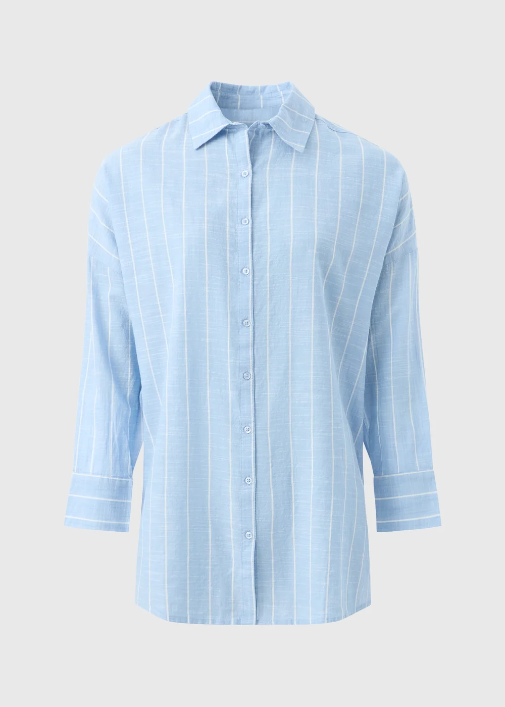 Blue Striped Beach Shirt - XS Image 3