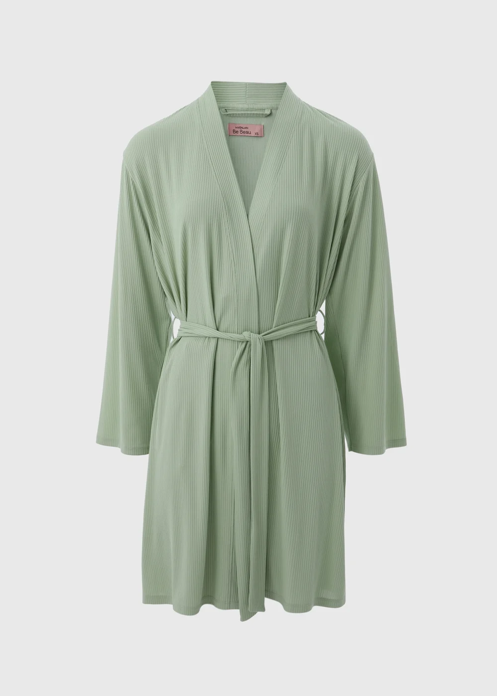 Sage Ribbed Dressing Gown - Extra small Sage Ribbed Dressing Gown - Extra small