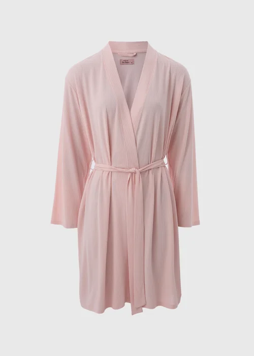 Pink Ribbed Dressing Gown - Extra small Image 3
