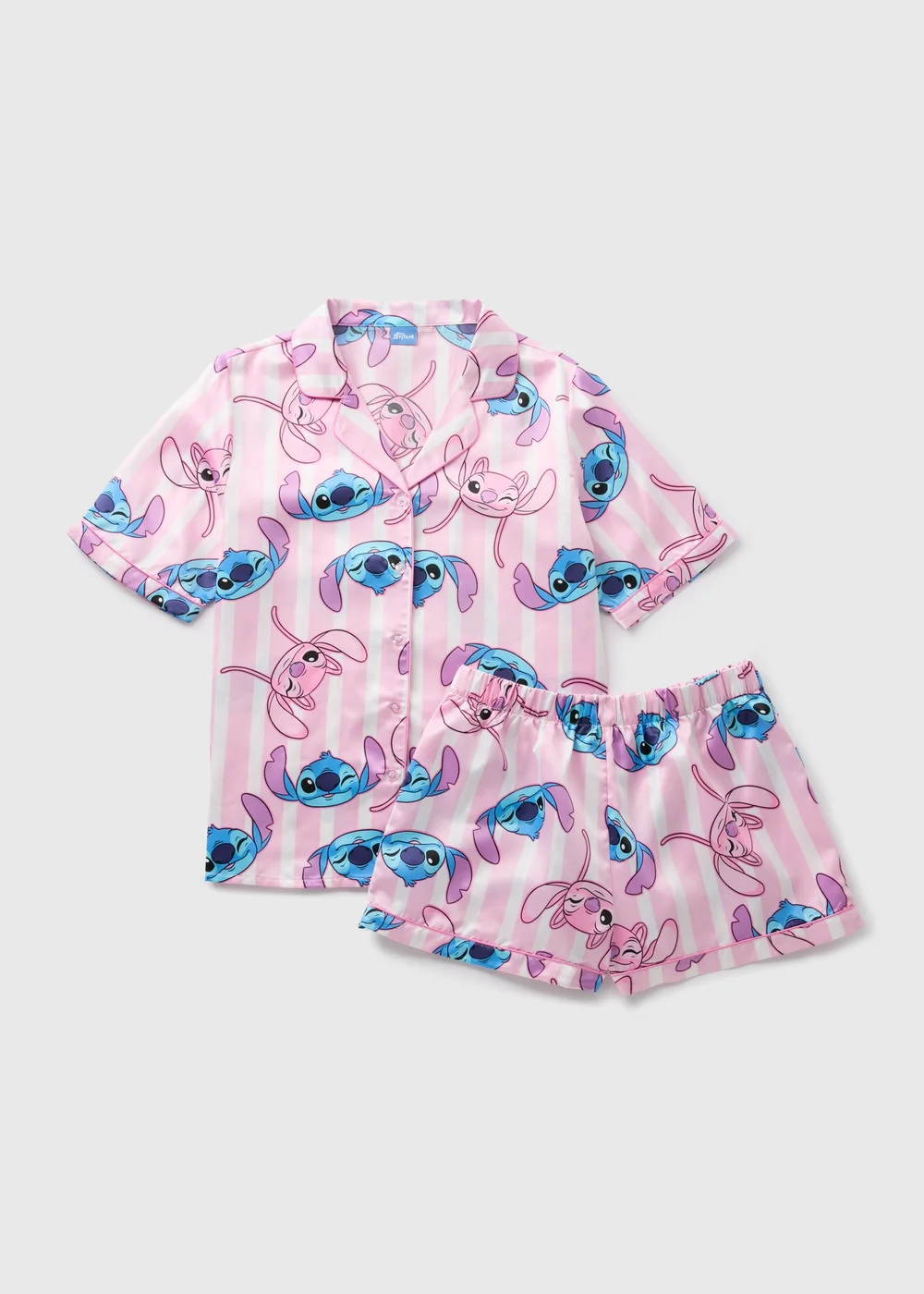 Pink Stitch Pyjama Set - Size 8 Image 3