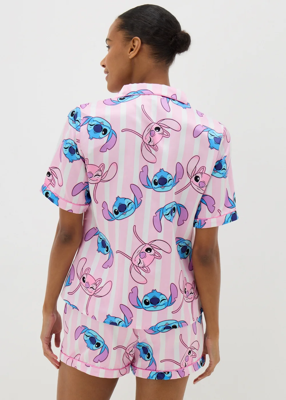 Pink Stitch Pyjama Set - Size 8 Image 2
