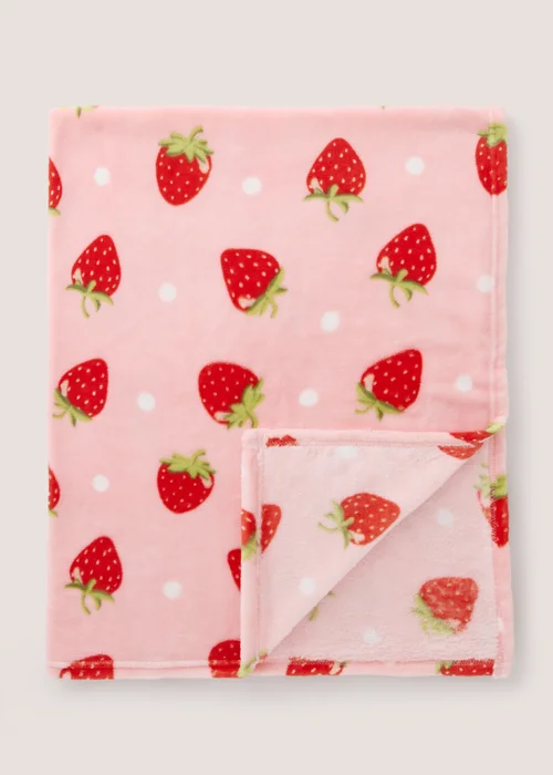 Strawberry Travel Blanket Image 2