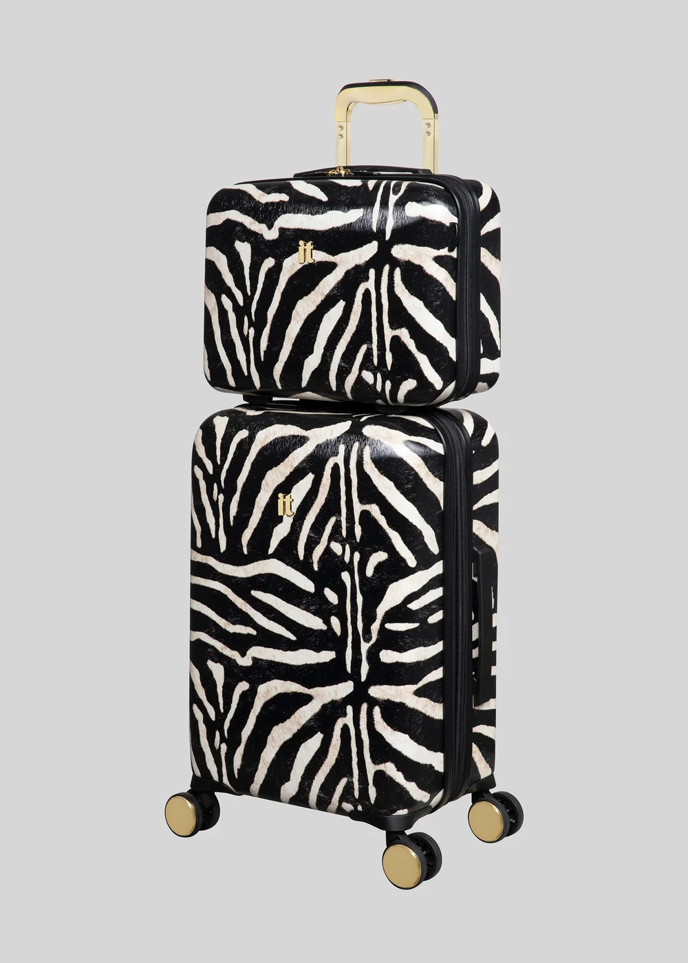 IT Luggage Sheen Zebra Hardshell Suitcase - VANITY Image 4