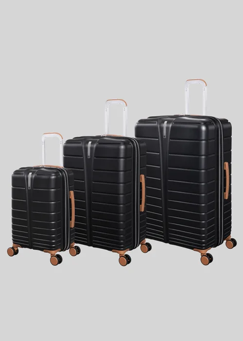 IT Luggage Black Fascinate Hardshell Suitcase - VANITY Image 1