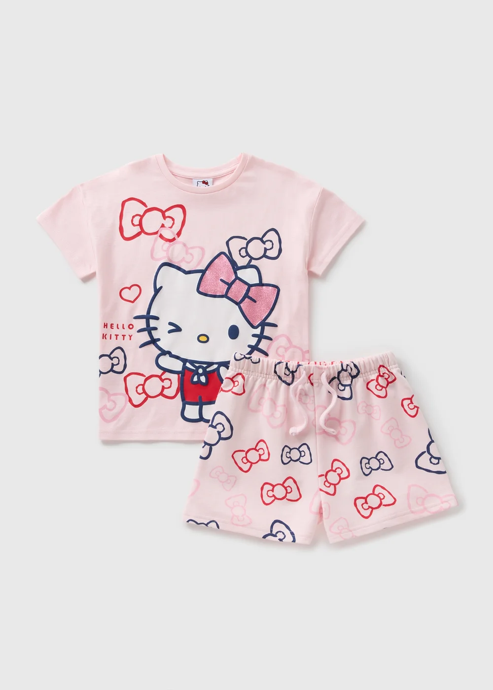 Hello Kitty Girls Pink T-Shirt & Shorts (3-13yrs) - 3 Yrs Image 1