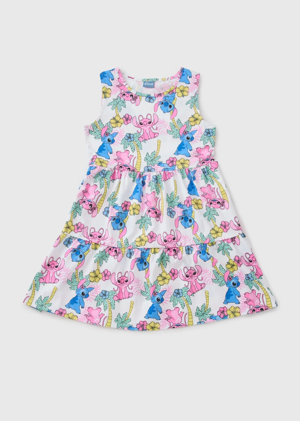 Girls Stitch Multicolour Tiered Dress (4-13yrs) - 4 Yrs Image 1