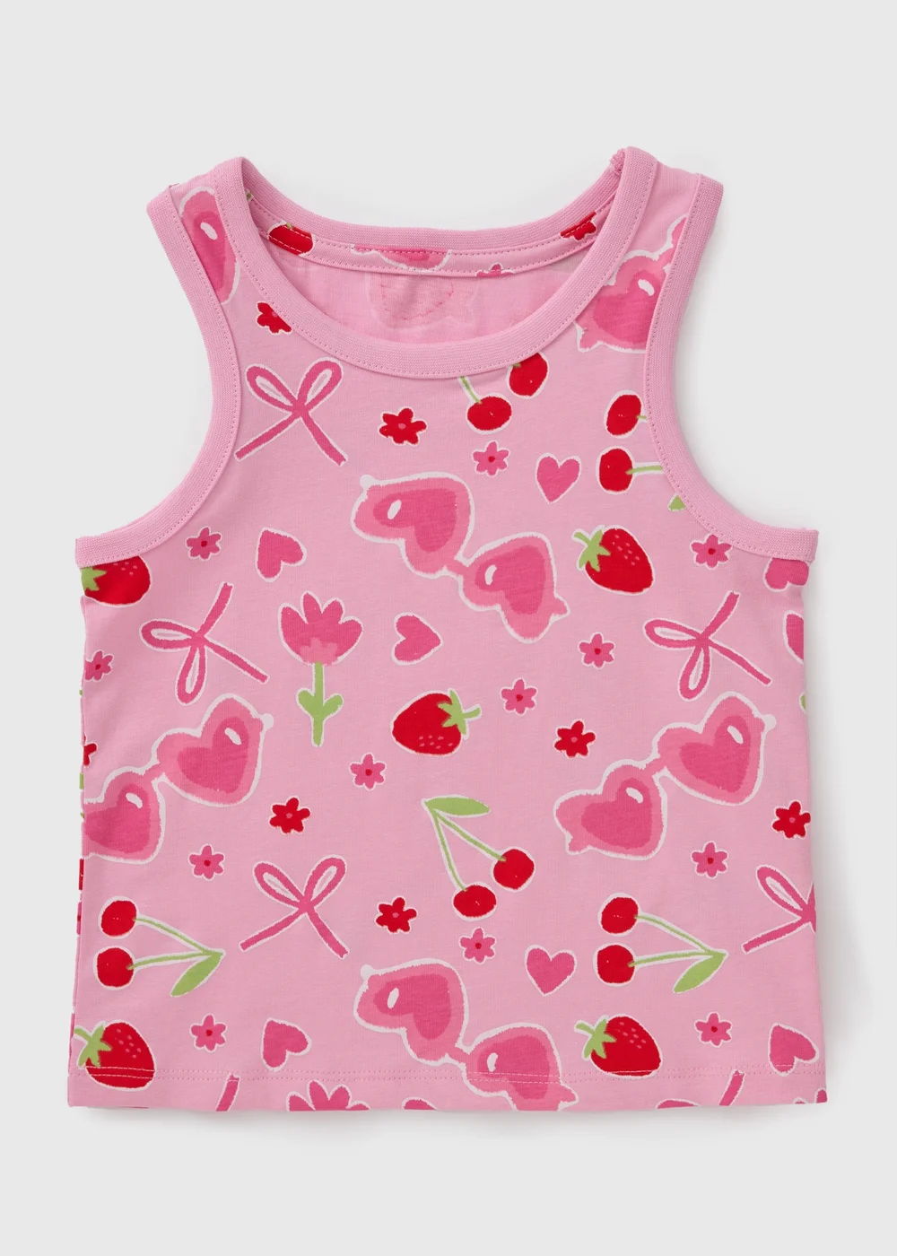 Girls Pink Sunglasses Vest (1-7yrs) - 1-1.5 Yrs Image 1