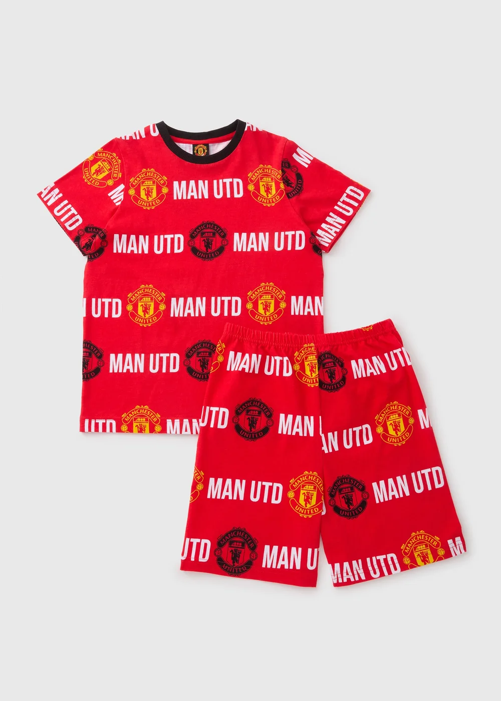 Boys Red Man United Pyjama Set (4-13yrs) - Age 7 Years Image 1