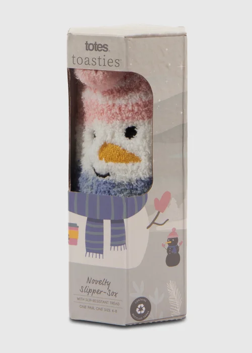 Totes Toasties White Ladies Novelty Super Soft Slipper Socks - One Size Image 3