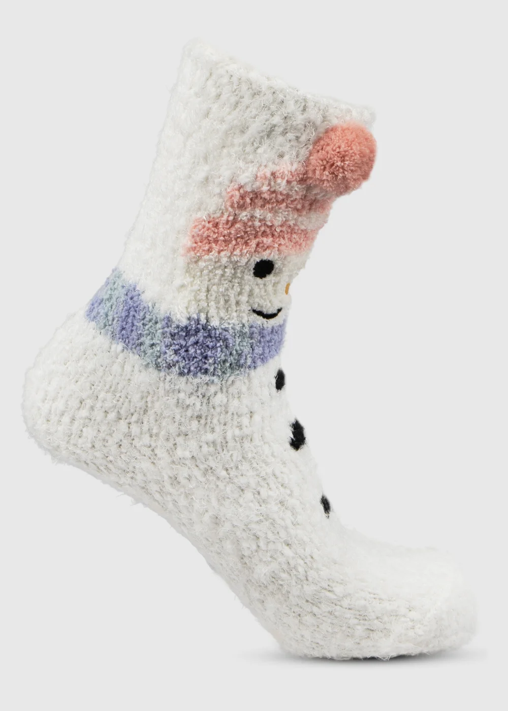 Totes Toasties White Ladies Novelty Super Soft Slipper Socks - One Size Image 2