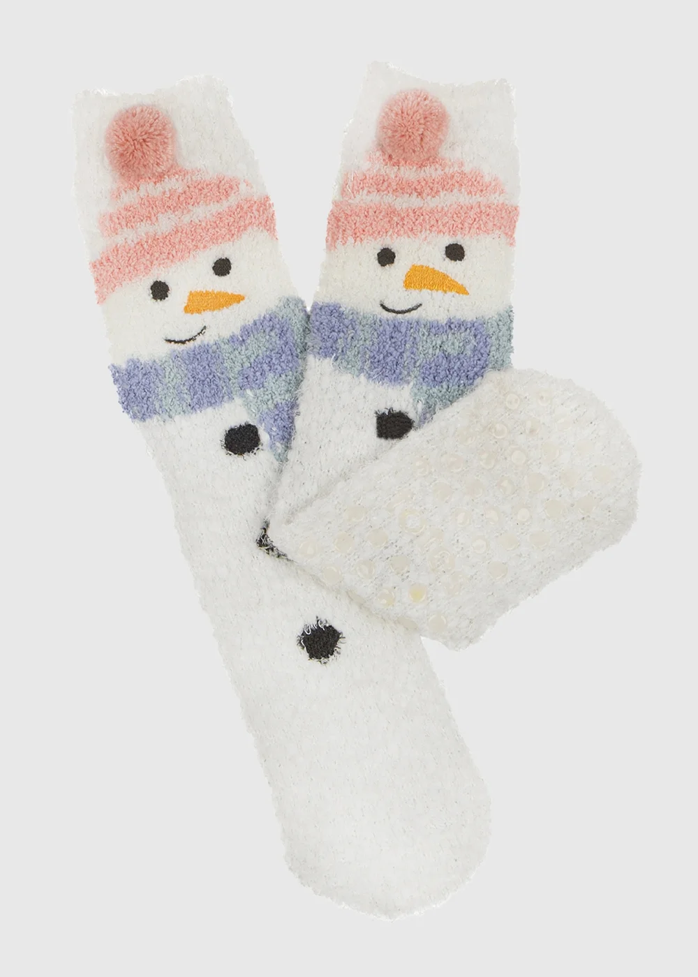 Totes Toasties White Ladies Novelty Super Soft Slipper Socks - One Size Image 1