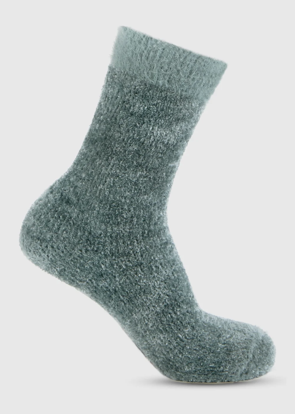 Totes Toasties Green Ladies Chenille Supersoft Bed Socks (Twin Pack) - One Size Image 4