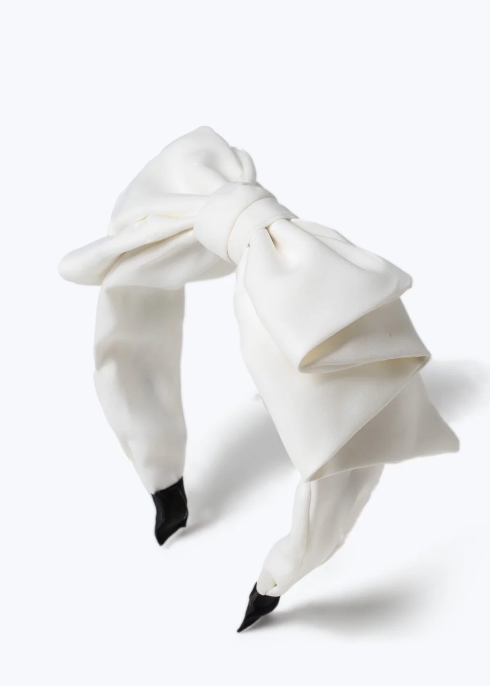 Muse Cream Triple Bow Headband - One Size Image 1