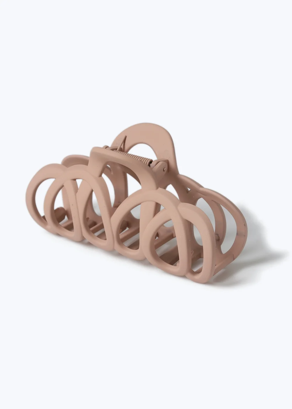Muse Pink Oversized Looped Hair Claw - One Size Image 1