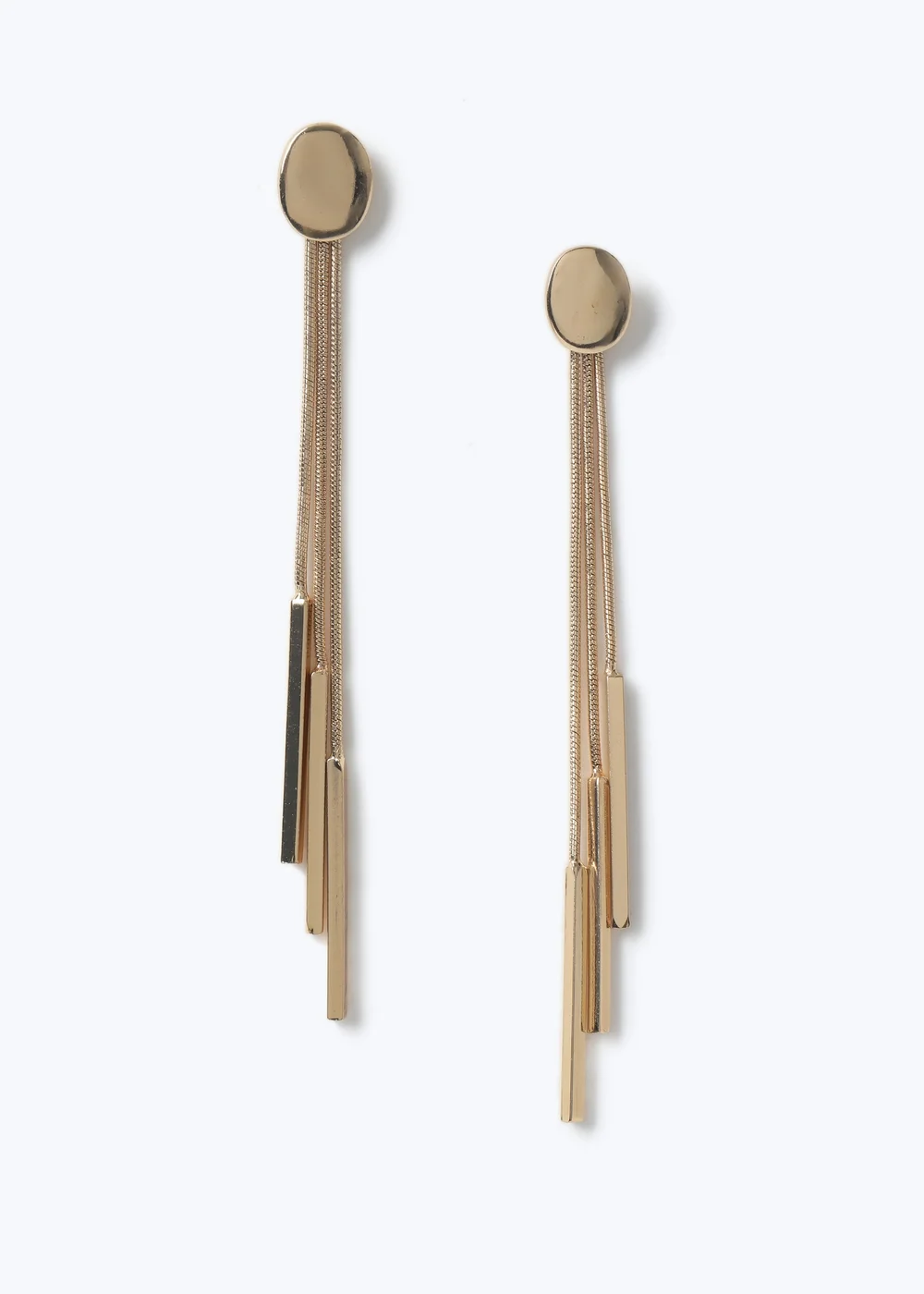 Muse Gold Snake Chain Drop Earring - One Size Image 1