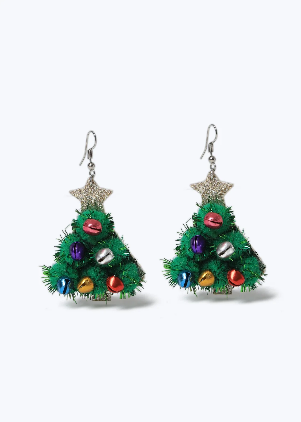 Muse Green Christmas Novelty Tree Earring - One Size Image 1
