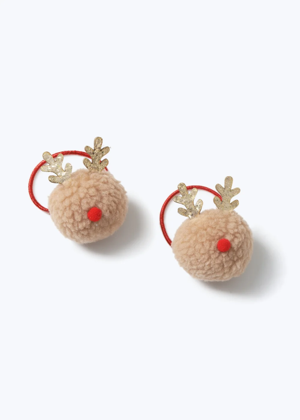 Muse Girls Brown Christmas Reindeer Bobble - One Size Image 1