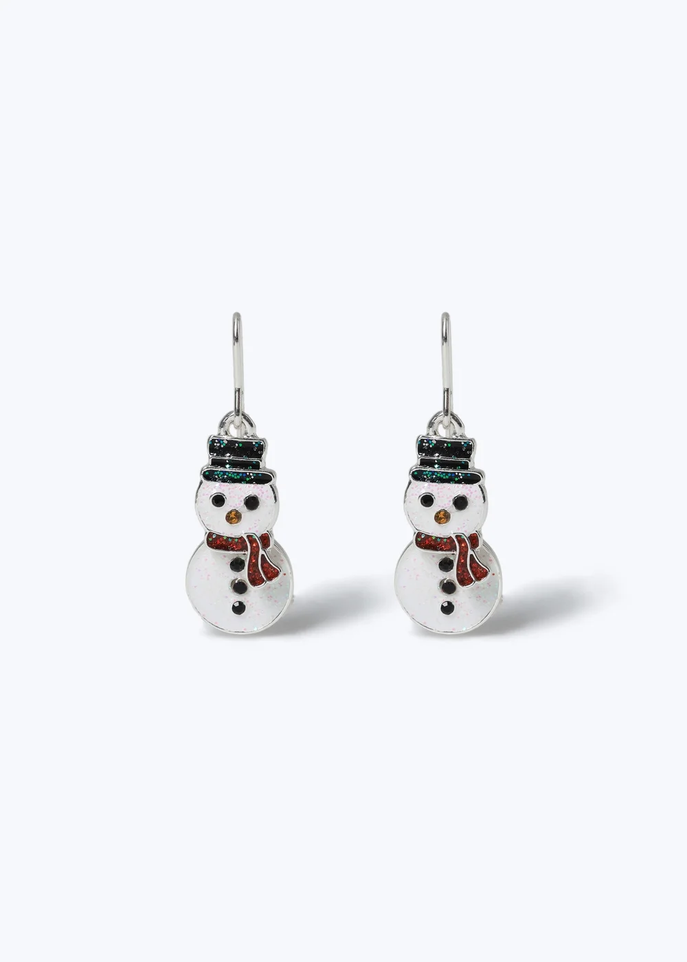Muse Silver Christmas Snowman Earring - One Size Image 1
