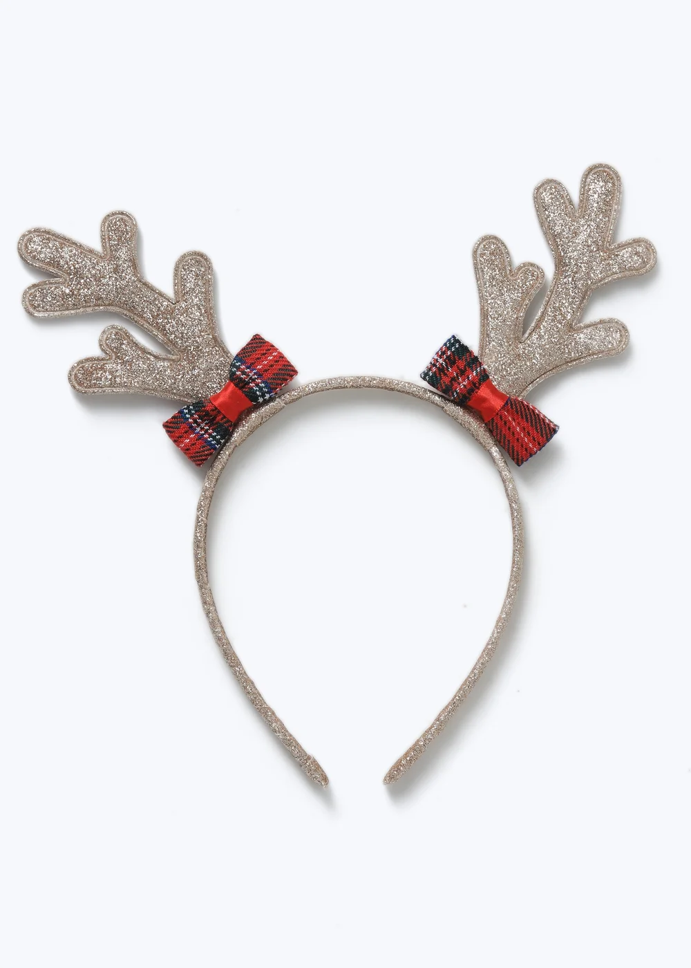Muse Girls Gold Christmas Antler Headband - One Size Image 1
