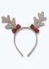 Muse Girls Gold Christmas Antler Headband - One Size Image 1