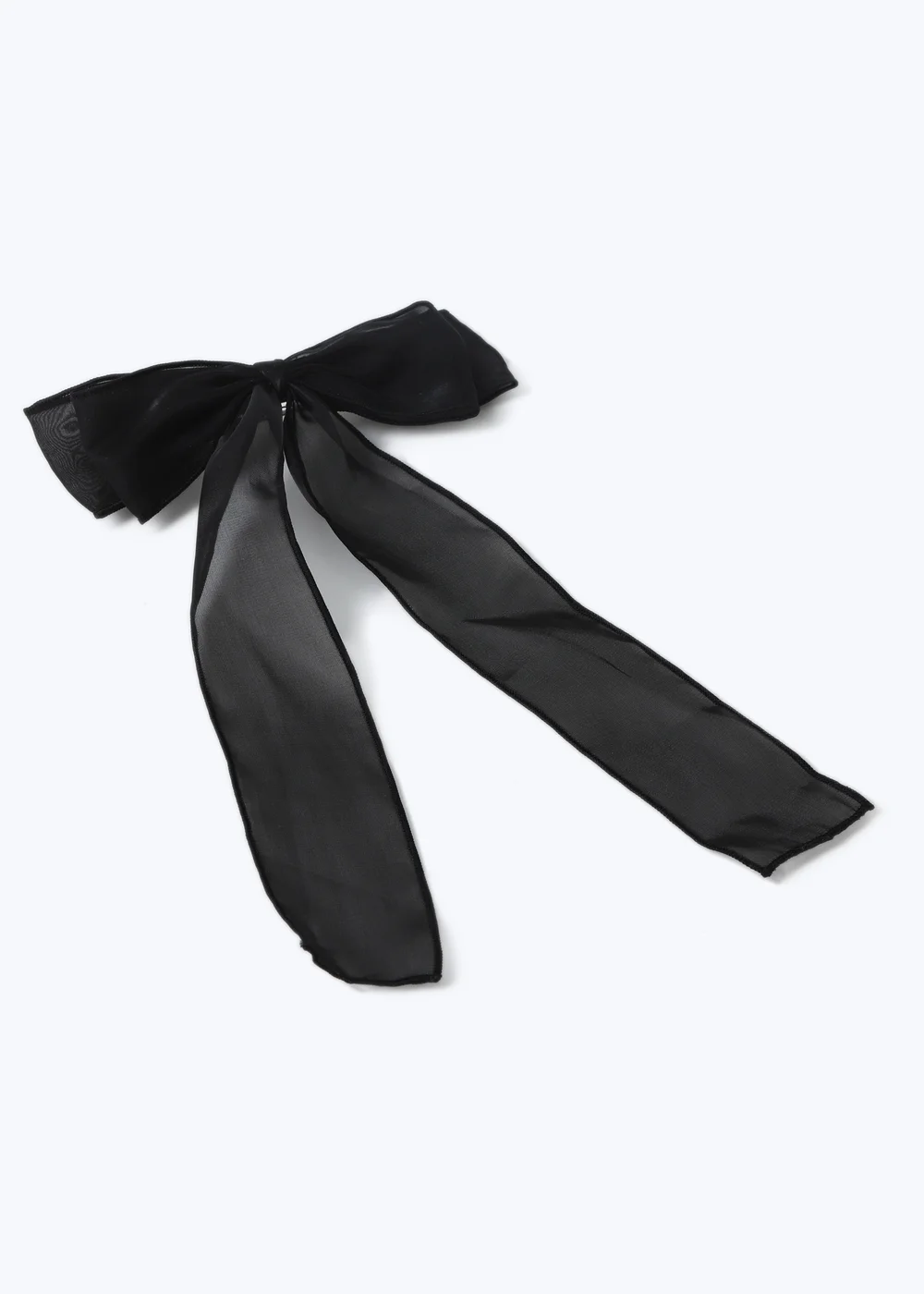 Muse Black Organza Hair Bow - One Size Image 1