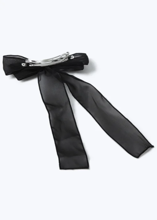 Muse Black Organza Hair Bow - One Size Image 2