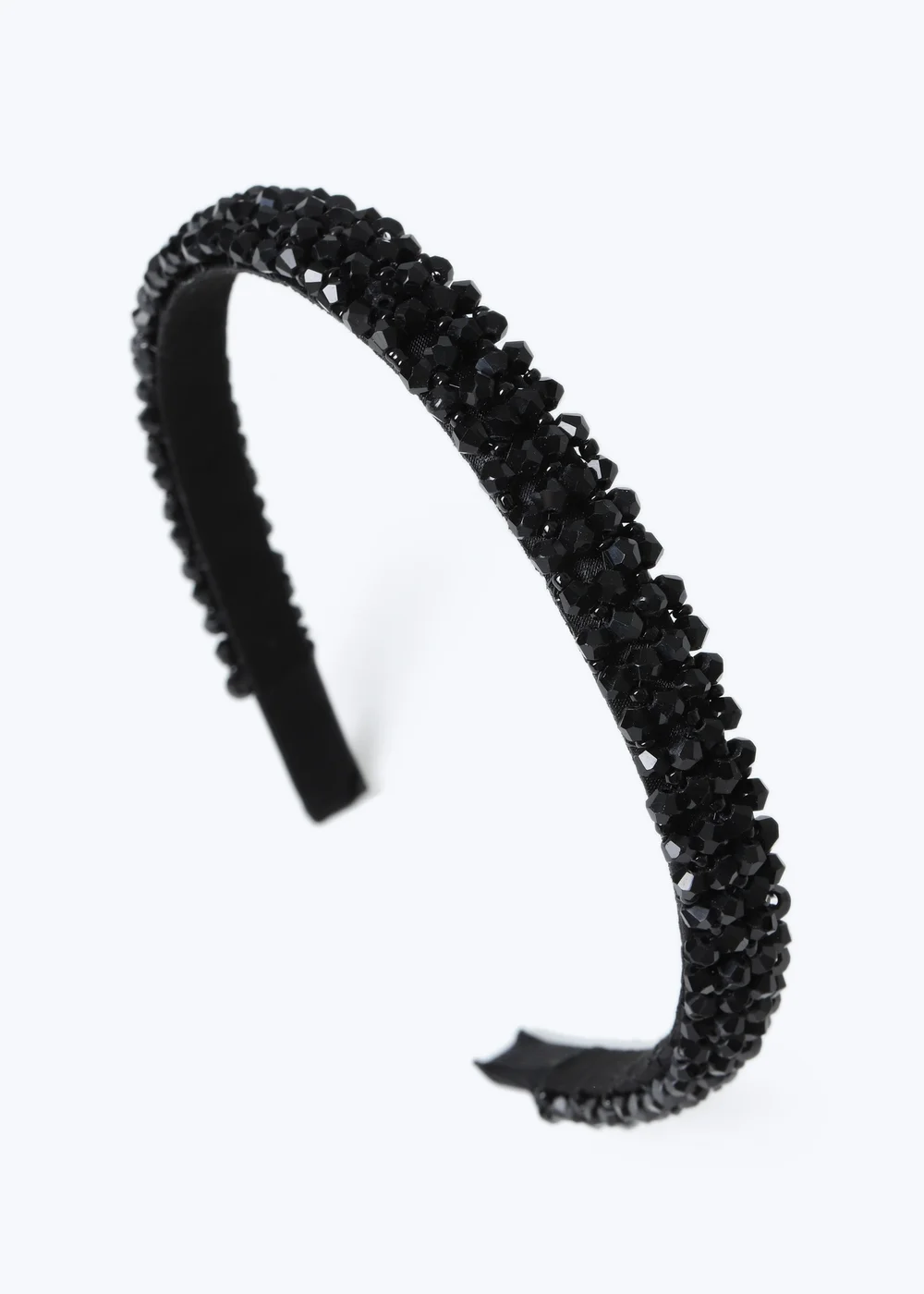 Muse Black Skinny Facet Headband - One Size Image 1