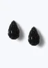 Muse Black Mosaic Crystal Domed Stud Earring - One Size Image 1