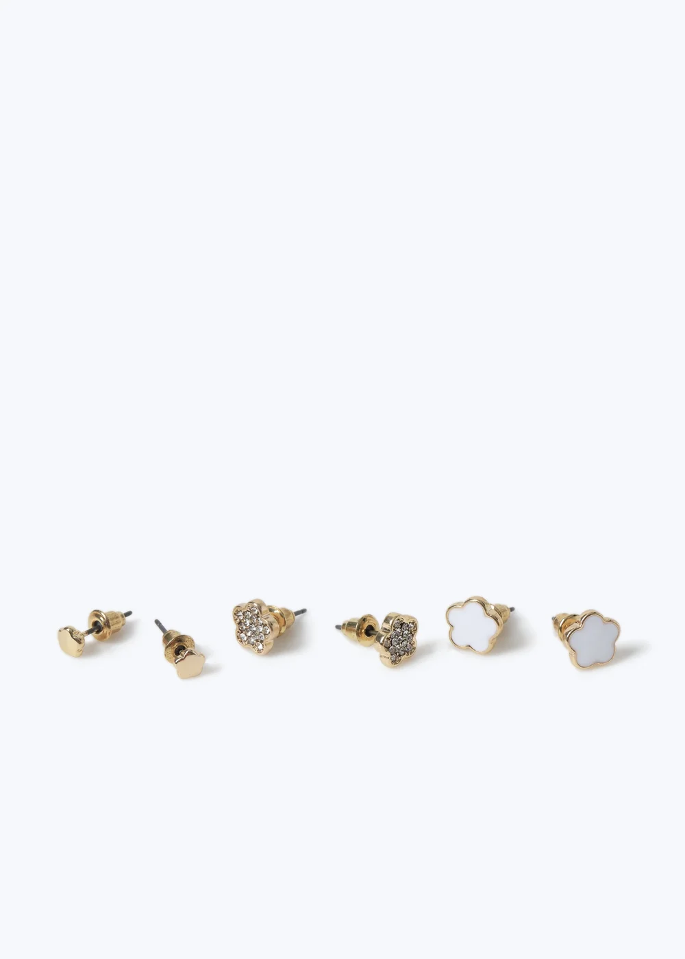 Muse White Flower Stud Earring Multipack - One Size Image 1