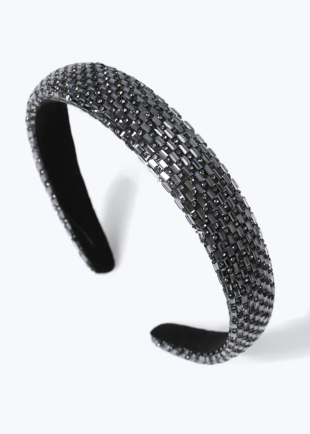 Muse Silver Rhinestone Headband - One Size Image 2