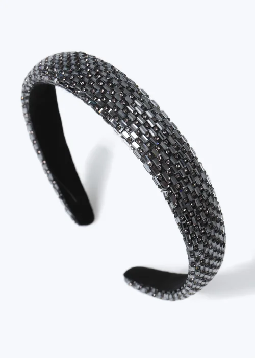 Muse Silver Rhinestone Headband - One Size Image 2