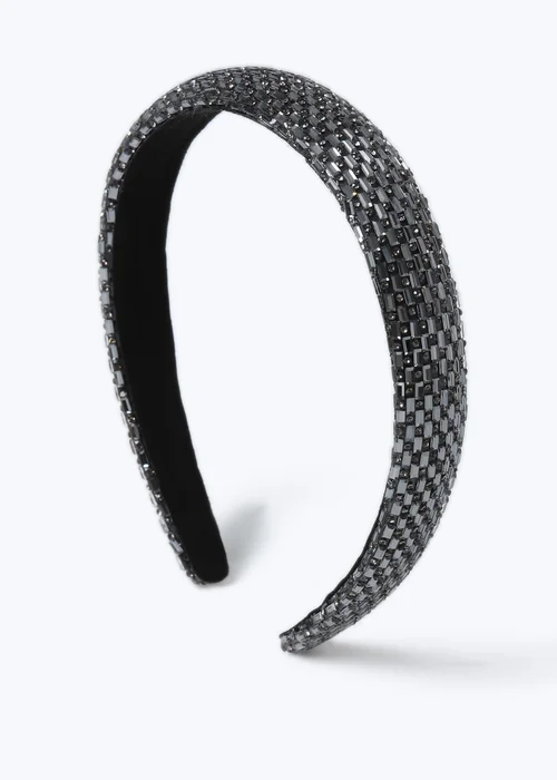 Muse Silver Rhinestone Headband - One Size Image 1